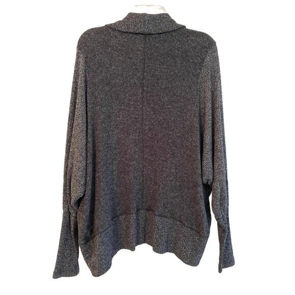 Maeve Ingrid Cocoon Cardigan Anthropologie Sweater Gray Marled Size Small - Picture 6 of 7